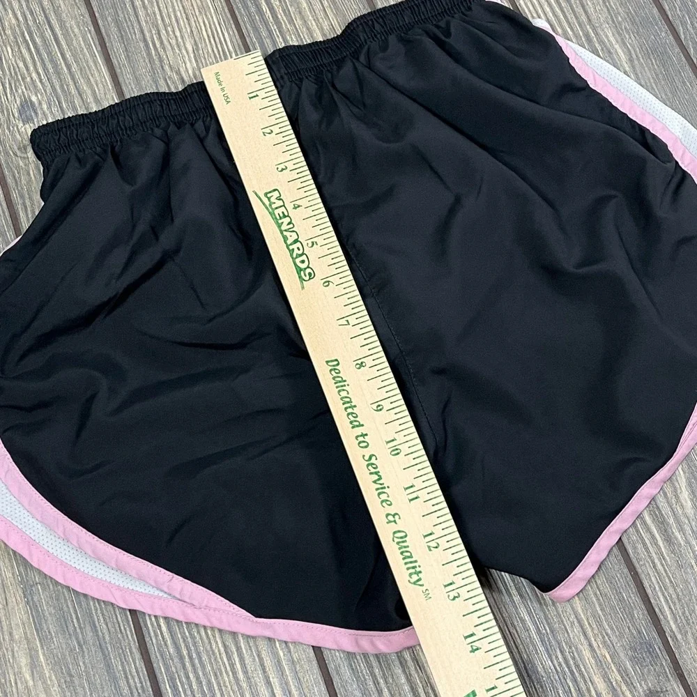 Nike Tempo Running Shorts Women‎ XS Black Pink White Mesh Athletic Gym Workout